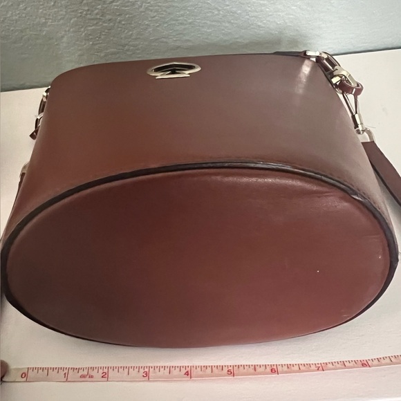 Elegant Brown and Pink Women's Bucket Bag - Picture 9 of 9